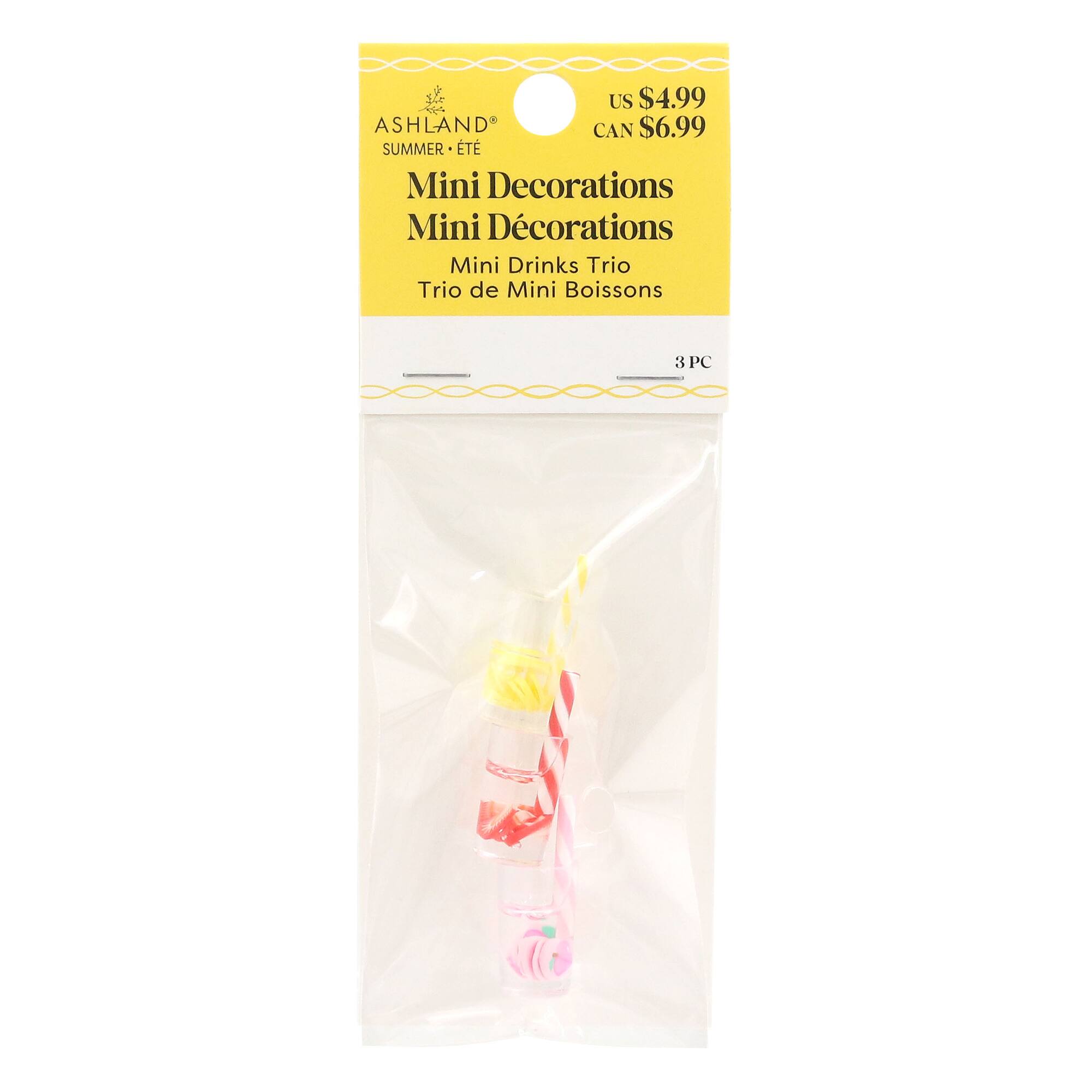 Mini Drink Trio Decoration Set by Ashland®